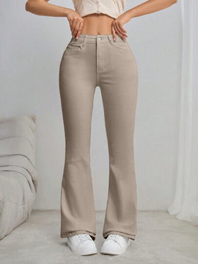 SHEIN Tall جينز كاجوال مع جيوب للسيدات، مرن