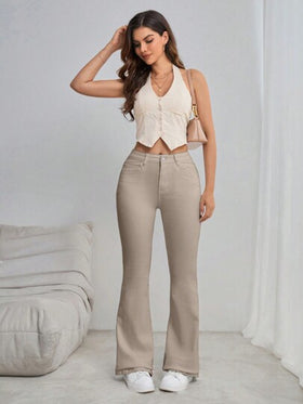 SHEIN Tall جينز كاجوال مع جيوب للسيدات، مرن