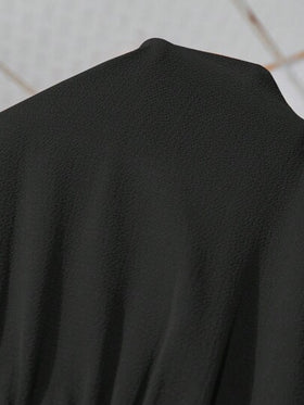 SHEIN Clasi بدلة نسائية فضفاضة ذات عنق دائري أنيق ومشدود بحزام