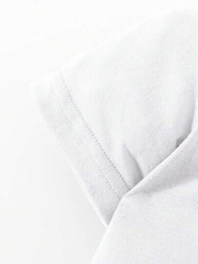 SHEIN Vintaside Kids بلوزة كاجوال بياقة طاقم، مزخرفة بطبعة غزال لطيف للبنات، للاستخدام في عيد الميلاد