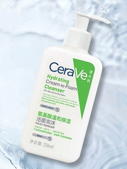 CeraVe منظف قشدي قابل للرغوة 236مل | لجميع أنواع البشرة | منظف وماكياج إزالة 2-في-1 | حمض أميني ينظف البشرة بلطف | يبدأ كقشدة قبل التحول إلى رغوة ناعمة عند بدء تطبيقه على البشرة بالماء، وينظف الأوساخ والماكياج بفعالية دون إزالة الرطوبة الطبيعية...