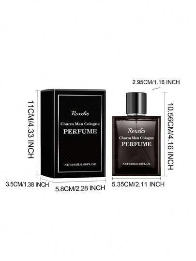 1قطعة/50مل كولونيا للرجال، عطر منعش وطويل الأمد، مناسب للمواعدة والارتداء اليومي، هدية رائعة له لعيد الهالوين والكريسماس عطور عطر عطر جسم معطر جسم