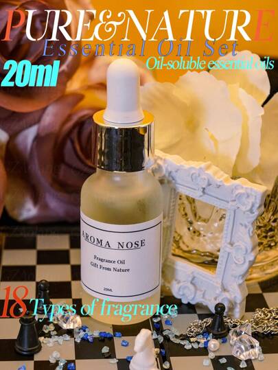 20مل عطر زيت عطري، سائل الإعادة المستند إلى الزيت لمبخر العطور، الكيس العطري، وعاء العطور، الشموع، الحجر العطري، الجبس المعطر، غير مناسب للترطيب