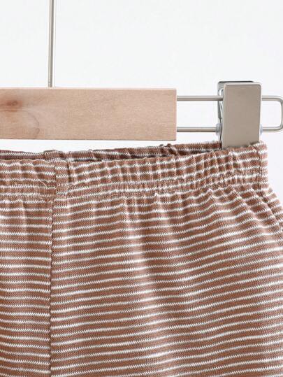 Cozy Pixies طقم تي شيرت بأكمام قصيرة بتصميم حيوان كرتوني للأطفال الصبيان وشورت كاجوال 2 قطعة