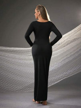 Cheriluna Maternity فستان حمل طويل الأكمام، للتصوير الفوتوغرافي أثناء الحمل
