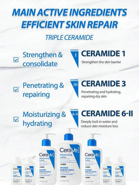 CeraVe 236 مل كريم ترطيب يومي للبشرة الجافة | كريم ترطيب للجسم والوجه مع حمض الهيالورونيك والسيراميدات | خالي من العطور | غير دهني