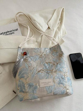 حقيبة كتف كانفاس عتيقة، حقيبة كتف رجعية بسيطة، حقيبة يد/حقيبة تسوق كاجوال للنساء