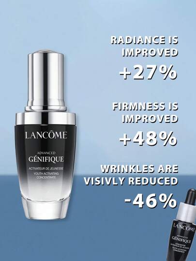 Lancôme تركيز جينيفيك المتقدم من لانكوم لتنشيط الشباب 30 مل ، يرطب ويكسب البشرة ملمسًا مشدودًا، مع بريبيوتك البيفيدوس وحمض الهيالورونيك وفيتامين سي جي