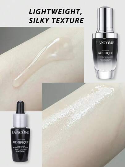 Lancôme تركيز جينيفيك المتقدم من لانكوم لتنشيط الشباب 30 مل ، يرطب ويكسب البشرة ملمسًا مشدودًا، مع بريبيوتك البيفيدوس وحمض الهيالورونيك وفيتامين سي جي