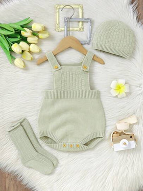 SHEIN Vintaside Kids وشاح طفل صبي أنيق بلون واحد بتفاصيل أزرار، لبس داخلي مضفر