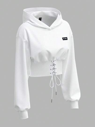 EZwear معطف أبيض مصنوع من الأنسجة المحبوكة للسيدات، ملابس علوية بأكمام طويلة للخريف/الشتاء