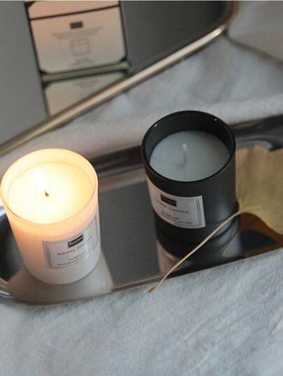 شمعة معطرة من شمع الصويا بدون دخان، عطر دائم للغرفة، ألوان وروائح غنية لتغمرك في عالم الزهور