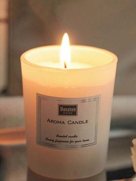 شمعة معطرة من شمع الصويا بدون دخان، عطر دائم للغرفة، ألوان وروائح غنية لتغمرك في عالم الزهور