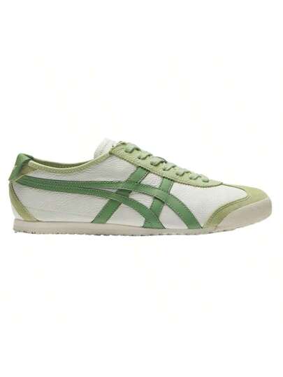 Onitsuka Tiger أحذية كاجوال أنيقة بتصميم منخفض من ليفستايل متعددة الاستخدامات ومريحة ومقاومة للتآكل وخفيفة الوزن، يونيكس أبيض وأخضر 1183A201-304