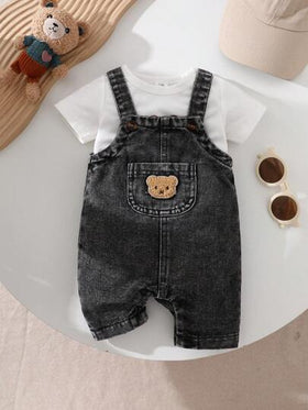 SHEIN Playful Pals حلة أطفال عصرية مع تصميم جيب للاستخدام اليومي