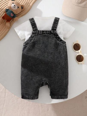 SHEIN Playful Pals حلة أطفال عصرية مع تصميم جيب للاستخدام اليومي