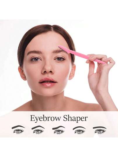 3-18 قطعة موشرة الحواجب، مزيل الشعر الوجهي، أداة حلاقة آمنة للرجال والنساء، مقشر الجلد وموازن الشعر، منتجات الشعر واكسسوارات لصالون التجميل ومستلزمات السفر