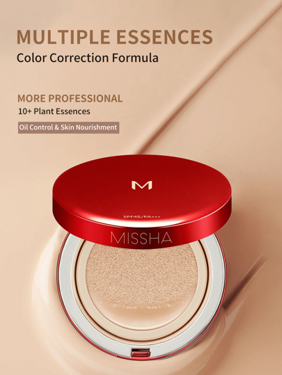 فساتين حريمي Missha كرسي جمال MISSHA M ترطيب رقم 21 بمضاد الأشعة SPF45 / PA +++ 15جرام، عالي مضاد الأشعة، طويل الأمد، سريع التطبيق، عناصر داعمة للبشرة