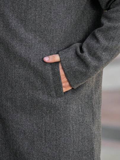 Manfinity Homme جاكيت رجالية كاجوال مقفلة بسوستة