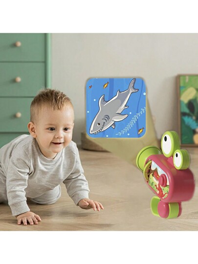 لعبة الألغاز المعرفية المبكرة بمصباح إسقاط، مناسبة للأطفال من عمر 18 شهر فأكثر (البطاريات غير مشمولة)