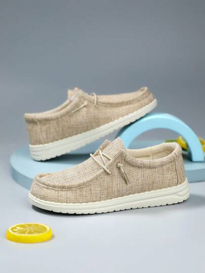 أحذية لوفر وأوكسفورد للأطفال ، أحذية كتان سهلة الارتداء ، أحذية تزلج كاجوال منفذة للهواء للأولاد والبنات