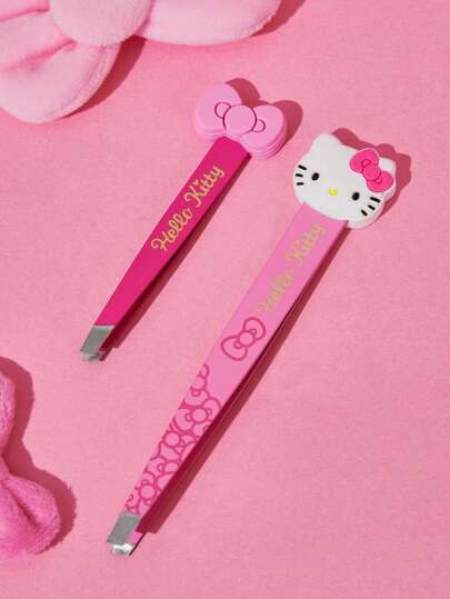HELLO KITTY AND FRIENDS | SHEIN مجموعة من 2 قطعة منكش حواجب كيوت ثلاثي الأبعاد بشكل قطة كرتونية