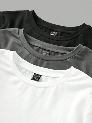 EZwear 3 قطع تيشيرت كاجوال بياقة طاقم بأكمام طويلة وتصميم نحيف، مناسب للربيع والخريف والشتاء