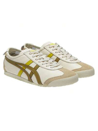 Onitsuka Tiger Onitsuka Tiger MEXICO 66 جلد البقر، مريح، غير قابل للانزلاق ومقاوم للاهتراء، حذاء نمط حياة منخفض، نفس النمط للرجال والنساء، أصفر-أخضر 1183A201-124