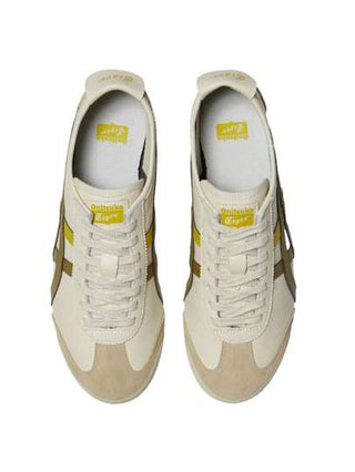 Onitsuka Tiger Onitsuka Tiger MEXICO 66 جلد البقر، مريح، غير قابل للانزلاق ومقاوم للاهتراء، حذاء نمط حياة منخفض، نفس النمط للرجال والنساء، أصفر-أخضر 1183A201-124