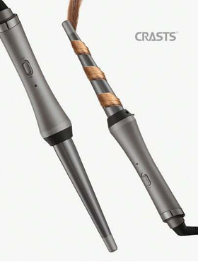 CRASTS جهاز تجعيد الشعر كونس مقاس 16-25 مم، أداة تجميل الشعر، التسخين السريع، ضبط درجة الحرارة السريع، جهاز تجعيد الشعر، لوحة معدنية قوية من التيتانيوم، لاستخدام المنزلي، هدية العناية بالشعر
