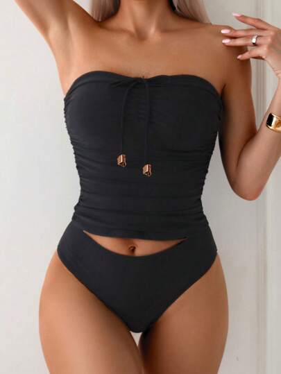طقم تانكيني حريمي Swim Lushoire طقم تانكيني ذو ملائمة رفيعة وأنيقة وعملية للصيف