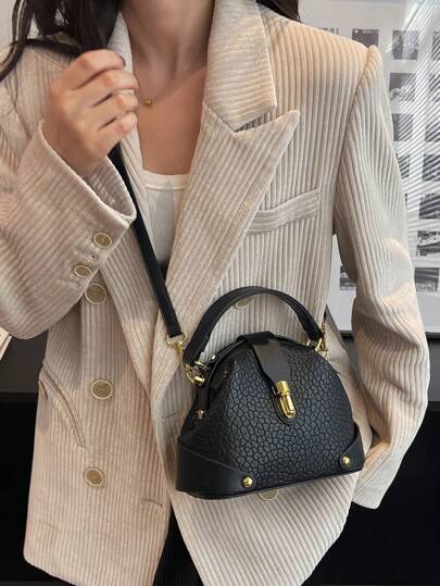 حقيبة يد موضة جديدة، حقيبة كروس متعددة الاستخدامات، حقيبة كتف أنيقة، حقيبة نسائية تصميم فريد، حقيبة تسوق بألوان متباينة عالية الجودة، حقيبة للتنقل اليومي