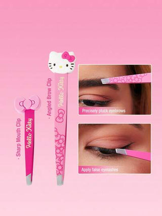 HELLO KITTY AND FRIENDS | SHEIN مجموعة من 2 قطعة منكش حواجب كيوت ثلاثي الأبعاد بشكل قطة كرتونية