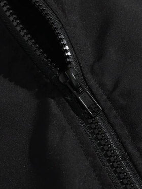 Manfinity Homme جاكيت رجالية كاجوال للربيع والخريف بياقة عالية وألوان متباينة، جاكيت عمل أنيقة بأكمام طويلة خفيفة الوزن باللون الأسود، هدية مناسبة للأصدقاء والأزواج والأحباء في فصل الخريف