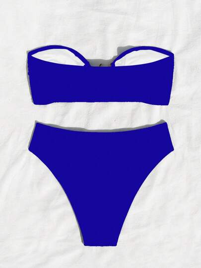 Swim SXY مجموعة بكيني 2 قطعة مزينة بنجمة البحر ذات أسفل ظهر عاري للنساء ، بدلة السباحة للصيف