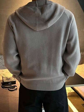 DAZY جاكيت كاجوال بسحاب وكابوشون أكمام طويلة ذات لون أحادي، للخريف، ملابس العودة إلى المدرسة