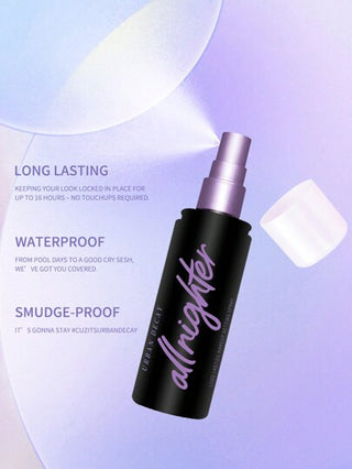 Urban Decay رذاذ تثبيت مكياج طويل الأمد All Nighter، يدوم لغاية 16 ساعة، خالٍ من الزيوت، تشطيب طبيعي 118مل / 4.0 أونصة سائلة