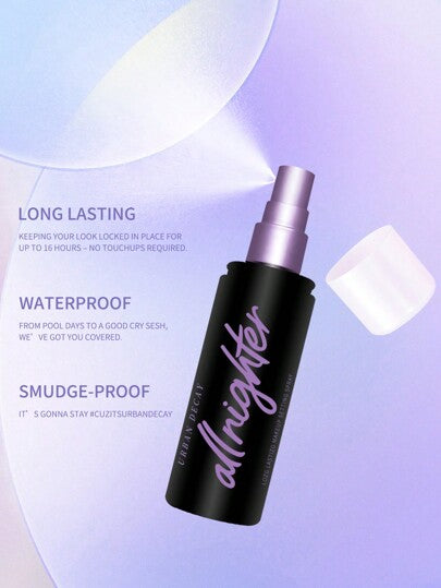 Urban Decay بخاخ تثبيت طويل الأمد، مقاوم للاستمرار لمدة 16 ساعة، صيغة خالية من الزيوت، تشطيب طبيعي، 118 مل / 4.0 أونصة سائلة.