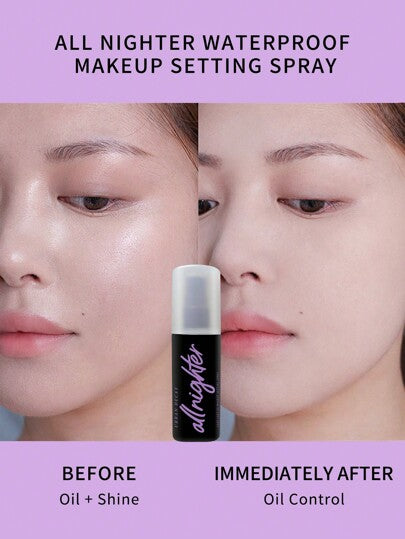 Urban Decay بخاخ تثبيت طويل الأمد، مقاوم للاستمرار لمدة 16 ساعة، صيغة خالية من الزيوت، تشطيب طبيعي، 118 مل / 4.0 أونصة سائلة.