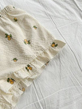 CottageSlumber طقم ملابس نوم للنساء يتكون من ملابس علوية كامي بنقشة زهور وتطريز دانتيل وشورت، مناسب لموسم الصيف والعطلات