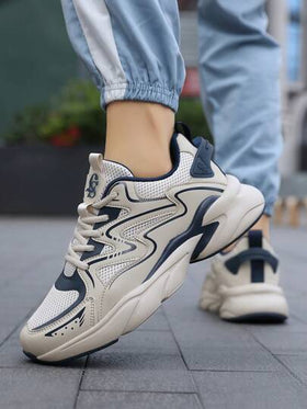 أحذية رياضية كاجوال للرجال، أحذية ذات نعل مطاطي كبير مسامي بنظام ربط بالأربطة، أحذية رياضية ضخمة، مناسبة للشباب في المناسبات الكاجوال الصيفية، الأنشطة الخارجية، العطلات، هدايا عيد الميلاد، اكسسوارات فساتين العيد، صالة الألعاب الرياضية، أفكار عيد الحب بطرا