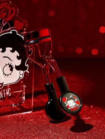 Betty Boop x SHEIN مكواة رموش بطبعات أحرف وشخصيات كرتونية، عبوة فردية، هدايا، أحباء