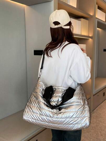 حقيبة تسوق بوليستر سادة ذات سعة كبيرة وسحاب إغلاق، حقيبة سفر أنيقة وبسيطة، حقيبة رياضة، حقيبة سفر للحقيبة الليلية، حقيبة نهاية الأسبوع، حقيبة للأمتعة والحمل، حقيبة كلية، حقائب أمتعة، حقيبة نهاية الأسبوع