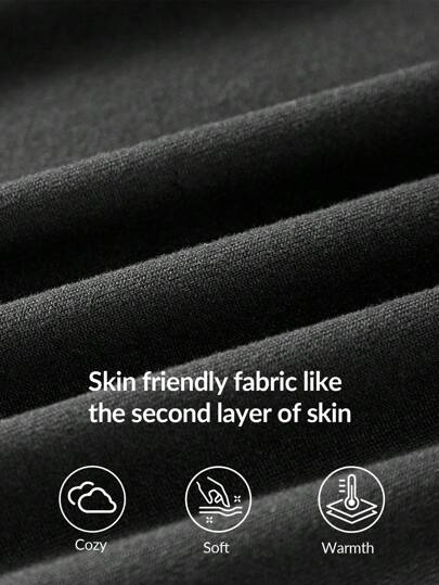 SHEIN BASICS بلوزة تيشيرت بأكمام طويلة وياقة مرتفعة ضيقة عادية مبطنة للنساء