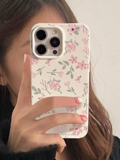 غطاء هاتف بتصميم زهرة البابونج الأبيض الرقيقة والأنيقة، 1 قطعة، تغطية كاملة، ناعم، متوافق مع