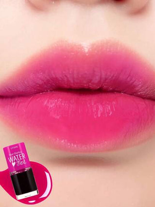 Etude House شفّاف غرام المياه 01 عصير الفراولة ، صبغة شفاه ملونة حيوية مع مستخلص الرمان والجريب فروت المرطب لترطيب الشفاه ، مكياج كوري ، جمال كوري ، هدية