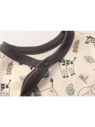 3 قطع ملابس الأطفال الرضع الذكور من 0-12 شهر طباعة حيوان كاجوال كم طويل ناعم ملابس حديثي الولادة خريف وشتاء