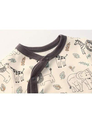 3 قطع ملابس الأطفال الرضع الذكور من 0-12 شهر طباعة حيوان كاجوال كم طويل ناعم ملابس حديثي الولادة خريف وشتاء