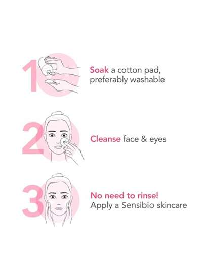 Bioderma ماء الميسيلار سانسبيو، 500مل، تنظيف عميق، خالي من العطور، للوجه والعين والشفاه