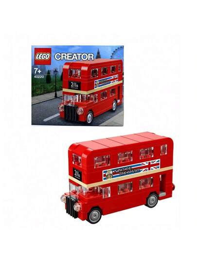 LEGO نماذج قطع تجميع لعبة طوب هدية للأولاد والبنات بتشكيلة حافلة لندن الابداعية 40220